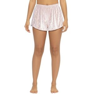 TART Intimates Womens Shorts Size L Light Pink Velvety Elastic Waist Cozy‎